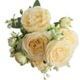 thumbnail image 2 of Rose Persa Artificial, Ramo de Flores Realistas para Sala de Estar, 2 of 8
