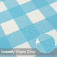 thumbnail image 3 of LAICAIW 100% Waterproof Vinyl Table Cloth, Oil-Proof Spill-Proof PVC Rectangle Tablecloth, Wipeable Plastic Table Cover for Outdoor, Picnic, Camping, 3 of 7