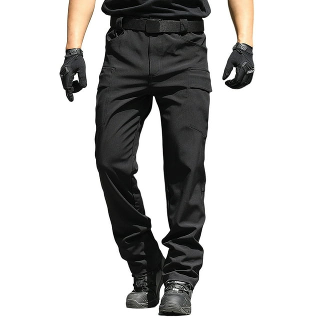 Yaoyar Men's Tactical Cargo Pants Water Resistant Lightweight Hiking Pants Outdoor Work Pants with Multi Pockets