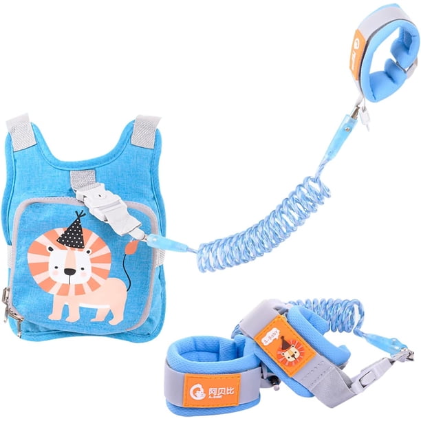 Pulsera Seguridad Niño Niña - 2,5M. Mochila de cuerda antipérdida para niños y niñas, cómoda correa antirrobo ajustable, mochila de cuerda antipérdida para