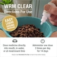 thumbnail image 6 of HomeoPet WRM CLEAR Worm Parasite Remedy Support Drops for Pets, 15 mL, 6 of 9