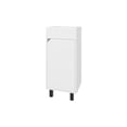 thumbnail image 2 of White bathroom vanity with integrated sink and faucet, scratch - resistant, ideal for small space organization, 2 of 4