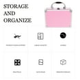 thumbnail image 2 of Tool Case Makeup Travel Organizer Cases Organizers and Storage Cosmetic Toolbox Pink Density Plate, 2 of 6