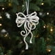 thumbnail image 1 of Adorno Colgante Blanco Irregular con Purpurina para Árbol de Navidad, Decoración Navideña, Hogar, Tienda, Escaparate., 1 of 6