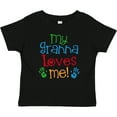 thumbnail image 3 of Inktastic Granna Loves Me Grandkid Boys or Girls Baby T-Shirt, 3 of 5
