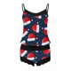 thumbnail image 4 of Conjunto de pijama con pantalones cortos y camisola de encaje sin mangas con estampado de moda de lencería sexy de Navidad para mujer Fridja nalpqowj1757, 4 of 4