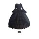 thumbnail image 5 of Disfraz gótico medieval Minnieouse Auténtico vestido Disfraces negro XXL, 5 of 5