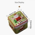 thumbnail image 6 of Christmas Cookie Tins Xmas Square Candy Tinplate Tins Large Capacity Retro with Lids Cookie Containers for Storing Candies Biscuits Treat Tea Small Gift and More, 6 of 9