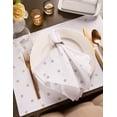 thumbnail image 2 of DII 13x19" Printed Polka Dot Cotton Placemat, Pack of 4, Perfect for Dining Room, Holiday Parties, and Everyday Use - Metallic Silver Dots, 2 of 4