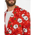 thumbnail image 5 of Jolly Knits Men's and Big Men's Christmas Print Blazer, Sizes S-3XL, 5 of 6