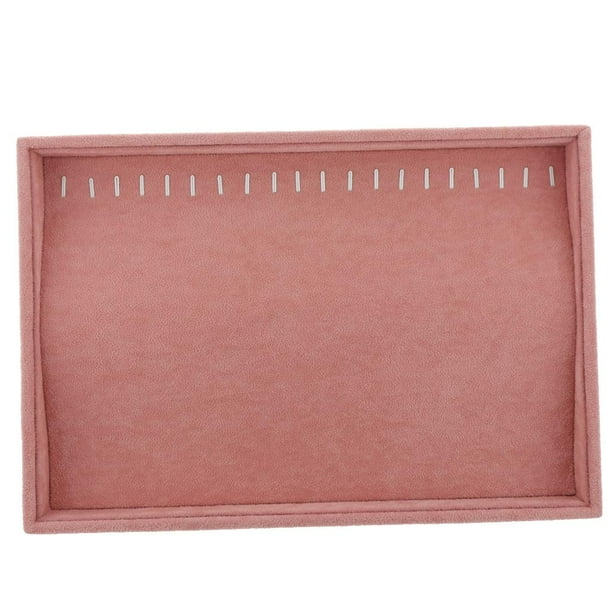 Bandejas de terciopelo para joyería, bandejas apilables para organizar joyas, para exhibir y almacenar Bandeja para collares