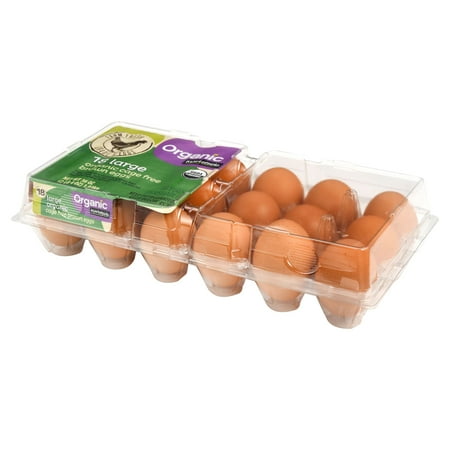 Marketside Organic Large Brown Eggs, 18 count