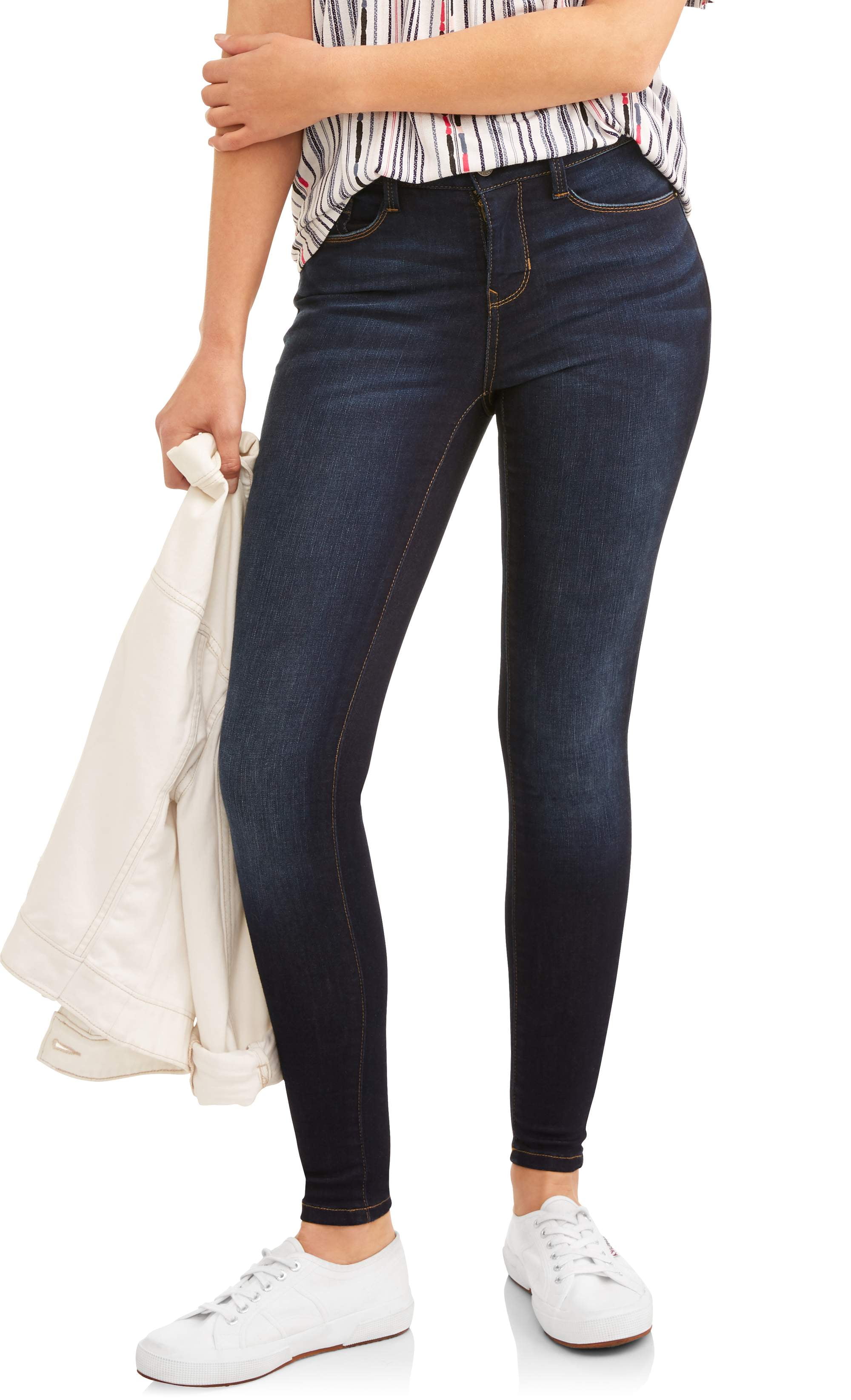 Denim Bloom Womens Low Rise Super Skinny Power Stretch Jeans