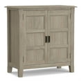 thumbnail image 1 of Burlington 30"WD Wood Transitional Low Storage Cabinet in Distressed Gray, 1 of 9