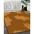 thumbnail image 3 of Ahgly Company Machine Washable Indoor Square Transitional Mahogany Brown Area Rugs, 8' Square, 3 of 7