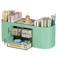 thumbnail image 1 of Organizador de escritorio Marbrasse con 3 cajones y 7 compartimentos, color verde, 1 of 7
