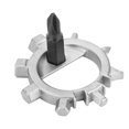 thumbnail image 3 of Destornillador de herramienta de reparación multifunción portátil compacto para bicicleta de exterior 12 en 1 (gris), 3 of 8