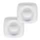 thumbnail image 2 of Xihbxyly Juego de Bandejas de Cerámica para Huevos, Diseño Rectangular Blanco, Duraderas y Fáciles de Limpiar, para Huevos Pasados Por Agua o Duros, Ideal para El Desayuno o Fiestas, Juego de 2 Pieza, 2 of 6