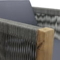 thumbnail image 4 of Carrie Outdoor Modern 4 Seater Acacia Wood Chat Set|Teak and Gray, 4 of 10