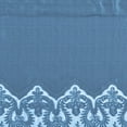 thumbnail image 5 of Collections Etc Elegant Lace Border Trim & Solid-Color Window Curtain Blue Valance, 5 of 5