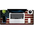 thumbnail image 4 of Desk Mat,Large Mouse Pad 35.4" x 15.7" XXL Extended Gaming Mouse Pad Mat with Non-Slip Base Stitched Edge Mousepad for Computer,Office,Keyboard and Laptop - Don''t Tread On Me American US Flag, 4 of 6
