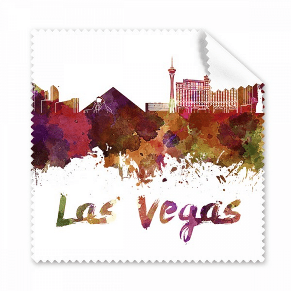 las vegas america city watercolor cleaning cloth ph screen glasses cleaner 5pcs