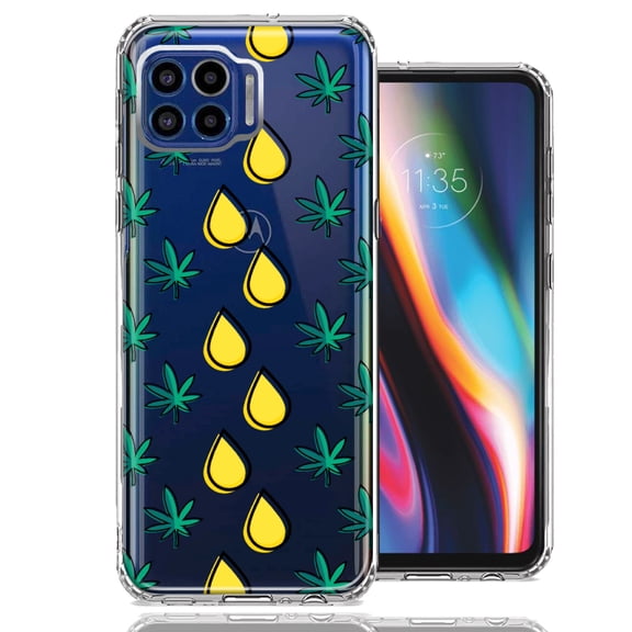 MUNDAZE for Motorola One 5G Medicinal Drip Design Double Layer Phone Case Cover