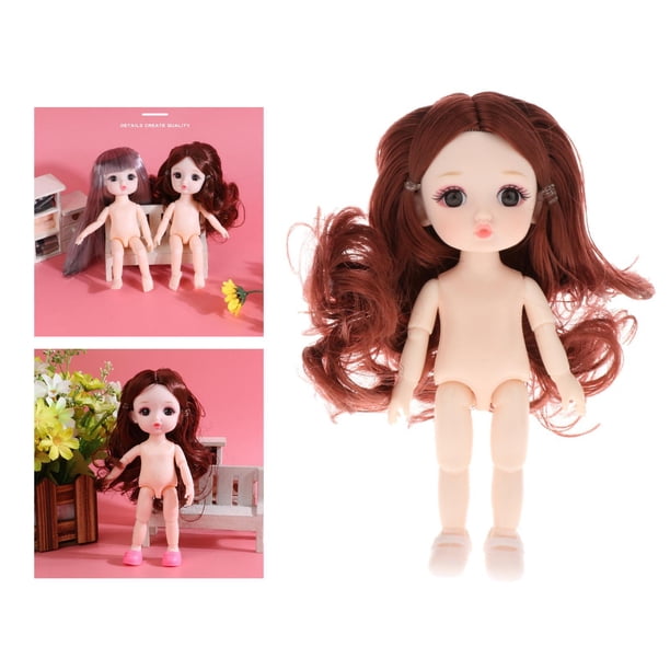 1/12 BJD, , Cuerpo Desnudo, Ojos 3D, Juguete Y Niños, 13 Articulaciones - 2 2 yotijar Cuerpo de muñeca articulado BJD