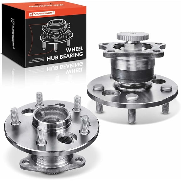 A-Premium Wheel Hub and Bearing Assembly Compatible with Lexus ES300 1992-2001 RX300 1999-2003 Toyota Avalon 1995-1996 Camry 1987-2001 Solara Rear Side 2-PC