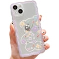 thumbnail image 3 of Compatible with iPhone 12 Pro Case Cute Cartoon Floral Butterfly Design for Women Girls Aesthetic Kawaii Slim Soft TPU Transparent Cover for iPhone 12 Pro 6.1 inch£¨Purple£©, 3 of 15