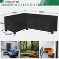 thumbnail image 2 of Patio Sofa Covers, Heavy Duty and Waterproof Outdoor Garden Patio Furniture L-shaped Covers, 2 of 4