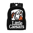 thumbnail image 1 of Mochila de viaje Little Caesar para portátil, para la universidad, la escuela, la oficina, el trabajo, la escuela, etc., color negro., 1 of 5