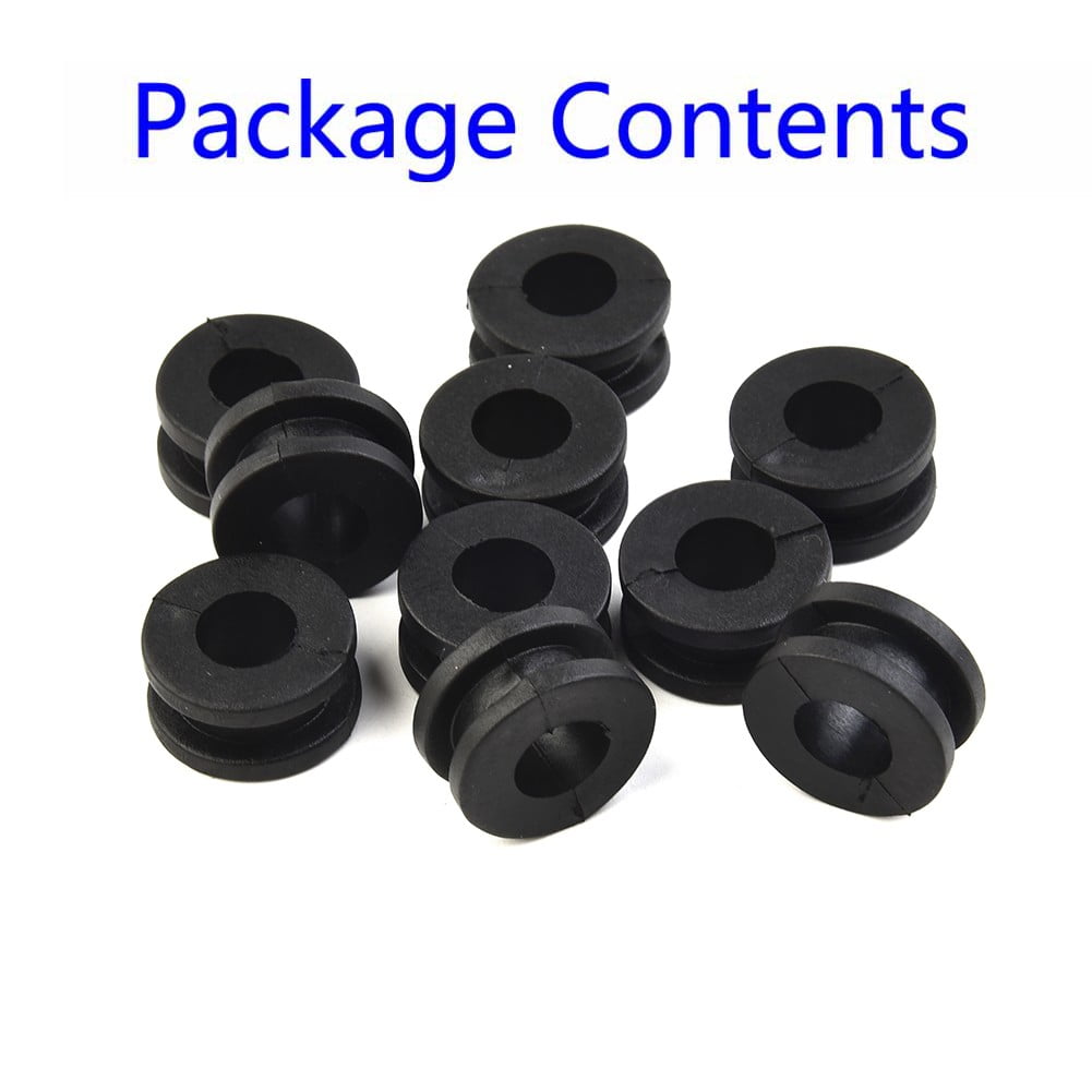 10Pc Universal Motorcycle Rubber Grommet Mount Set Side Cover Fender
