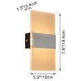 thumbnail image 6 of Kiven Acrylic Plug in Wall Lamp, Plug-in LED Wall Sconces with 3 Color Modes, 1-Light Accent Lighting with 5.9ft Plug in Cord for Living Room Bedside Hallway Vanity Table,Warm White 3000K, 6 of 7