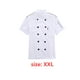 thumbnail image 3 of Chef Abrigo de manga corta con botones bolsillos cocinero chaqueta de cocción elegante ropa de trabajo desgaste uniforme traje para restaurante hotel cafetería cocina blanco xxl Methold HA012101-04, 3 of 7