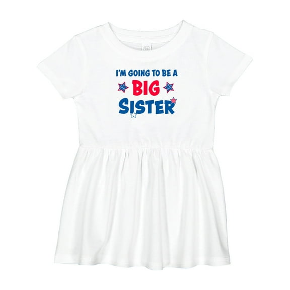 Inktastic July 4th Im Going to Be a Big Sister Girls Baby Dress