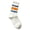 C-Orange13, variant on DHFJKG Mid Calf Socks For Women Sporty Retro Striped Textured Ribbed Soft Summer Casual Socks