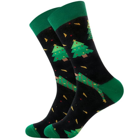 

Christmas Socks Unisex Holiday Crew Xmas Socks Novelty Funny Colorful Socks Snowman Santa Claus Elk Floor Socks
