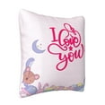 thumbnail image 2 of LNWH Decorative Pillow Covers, Valentine's day, heart, i love Square Sofa Decorative Knit Pillow Case, 24"x24", 2 of 8