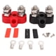 thumbnail image 2 of Pernos de Terminal Doble M8 Pernos de Terminal de Servicio Pesado Doble M8 48V Negro Rojo con Terminal de Cobre Tubo Termorretráctil Universal ANGGREK Otros, 2 of 8