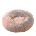 thumbnail image 1 of Washable Calming Comfy Donut Style Plush Pet Cat Or Dog Bed, 1 of 3