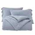 thumbnail image 2 of Chezmoi Collection Asher 3-Piece Solid Jersey Knit Cotton Reversible Comforter Set, 2 of 4