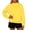 Yellow, variant on OIOLOYJM Mock Neck Sweatshirt Women Comfort Oversized Casual Sweatshirt Cozy Soft Workout Pullover Tunic Tops Light Purple L