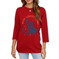 thumbnail image 4 of 250th Anniversary Printed Women Shirts Casual 250 Years Of Freedom T Shirt 3/4 Sleeve Tshirts Patriotic Tops, 4 of 5