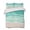 Turquoise, variant on Quilts Full Size Bedding Set, Turquoise Coastal Lightweight Quilted Comforter, Waves Summer Beach Ocean Sea Soft Reversible Bedspread Coverlet with Pillow Covers for All Season, 78" x 90"