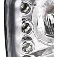 thumbnail image 6 of Halo Projector Headlight Bumper Lights In Chrome Housing Clear Lens Made For And Compatible With 1999 - 2006 GMC Sierra Yukon XL 99 00 01 02 03 04 05 06, 6 of 7