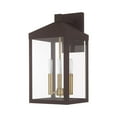 thumbnail image 3 of Livex Lighting Nyack 3 Light Outdoor Wall Lantern, 3 of 13