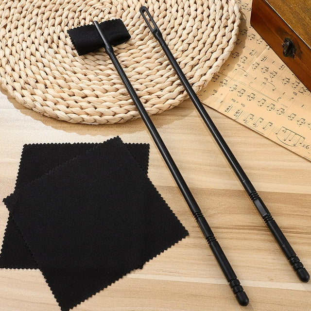 Raindrops 1 Set Flute Cleaning Cleaning Stick Cloths Essential Maintenance Tools For Flute Care Durable For Use