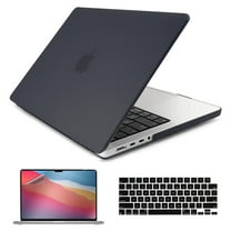 IC ICLOVER For MacBook Pro 14 inch Case 2023 2022 2021 M3 A2918 A2992 M2 A2779 M1 A2442 Pro/Max Chip, Plastic Hard Snap on Shell Case&Keyboard Cover&Screen Protector for Mac Pro 14" Touch ID, Black