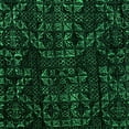 thumbnail image 1 of Ahgly Company Indoor Square Abstract Green Modern Area Rugs, 3' Square, 1 of 4